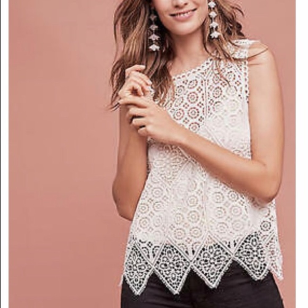 Anthropologie lace top